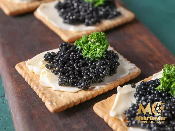 Purchase and today price of green caviar food